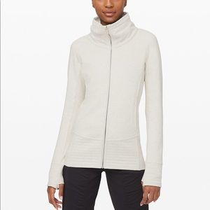 Lululemon Heathered Light Ivory Radiant Jacket
